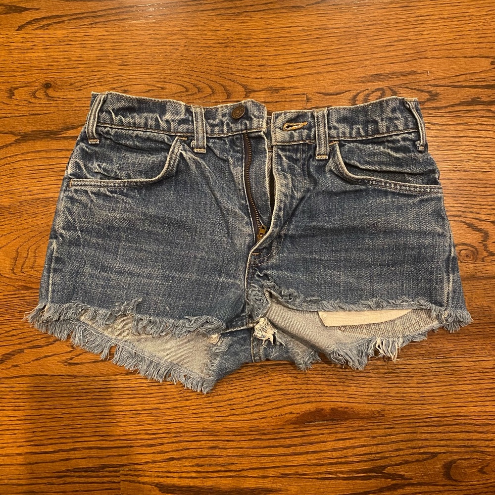 Cut off vintage Levi’s denim shorts